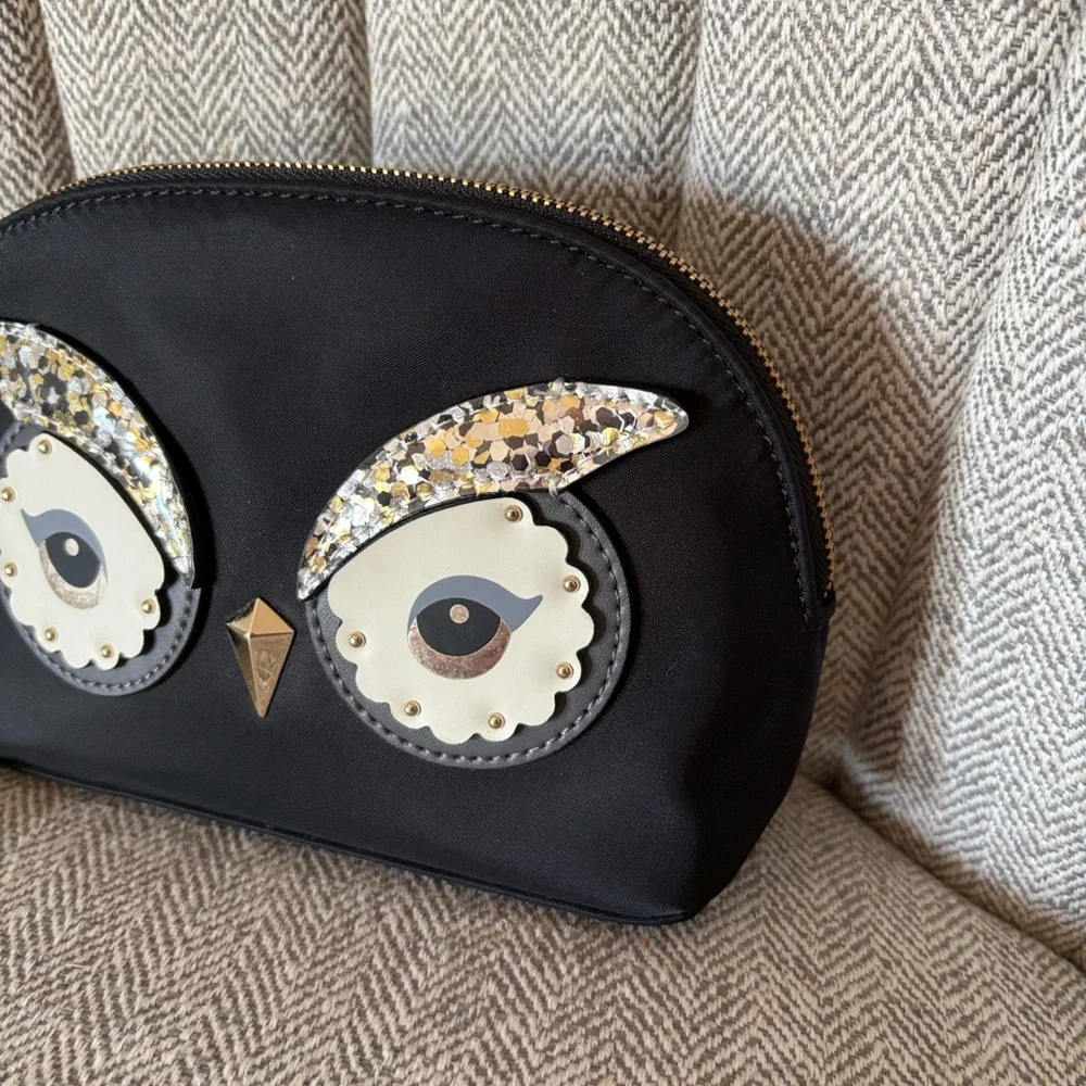 Kate Spade Owl Cosmetic Bag NWT